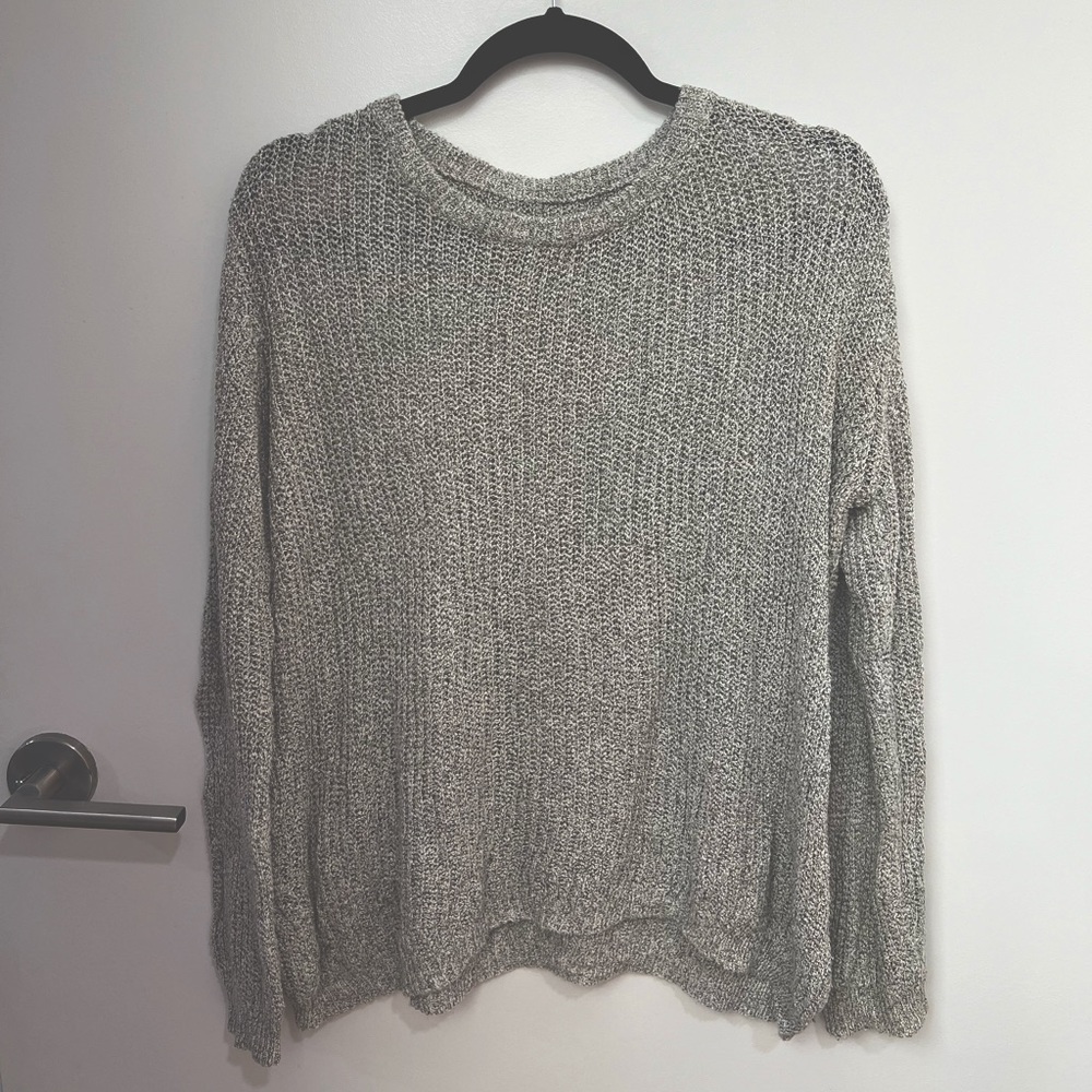 Grey knit sweater